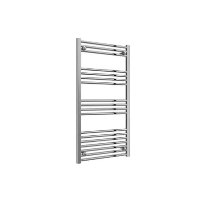 Image of Reina Straight Heated Towel Warmer, Modern Electric Radiator Wall Mounted, Flat Heating Ladder, Bathroom Accessories, Rail with Fixtures, 1200mm x 600mm