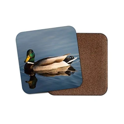 Image of 1 x Mallard Duck Coaster Ducks Pond Lake Dad Brother Uncle Fun #14214