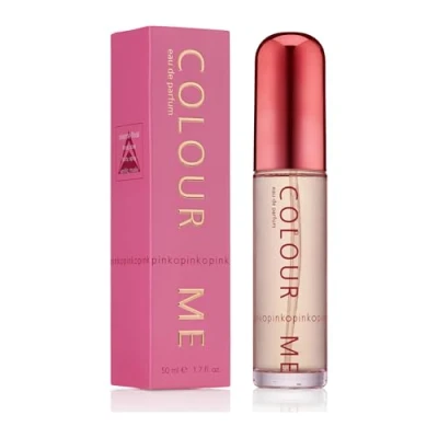 Image of COLOUR ME Pink Perfume for Women. 50ml Eau de Parfum. Luxury Fragrance Ladies Perfume, Long Lasting Womens Perfumes by Milton Lloyd