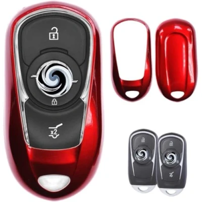 Image of Nordecco Key Case Fits Opel VAUXHALL Insignia MK 2 2017 2018 B MARK GRAND SPORT Astra K 2016 2022 Keyless Remote 2/ 3 BUTTONS (Red)