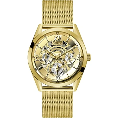 Image of Guess Tailor Mens Gold Watch GW0368G2 Stainless Steel (archived) One Size