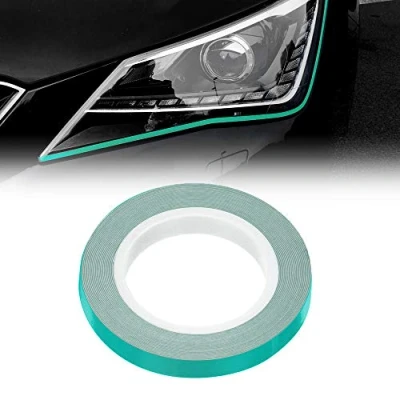 Image of Quattroerre Stripe Roll Eyeliner for Car Headlights, Petronas Green, 7 mm x 3 mt