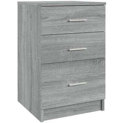 Image of vidaXL Bed Cabinet Grey Sonoma 40x40x63 cm Engineered Wood