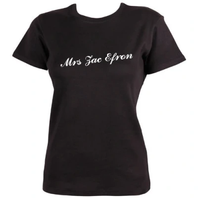 Image of Dead Fresh Mrs Zac Efron T Shirt, S Black