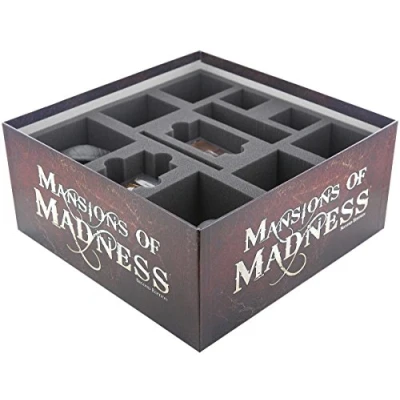 Image of Feldherr foam tray set compatible with Mansions of Madness Second Edition board game box