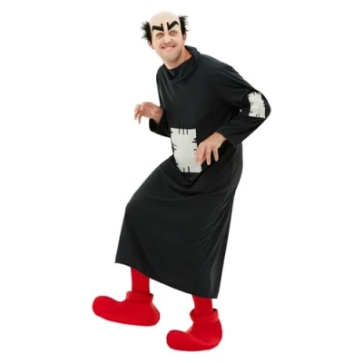 Image of Funidelia Gargamel Costume The Smurfs OFFICIAL for man One Size Smurfs, Cartoons, Dwarf Black Costumes adults fancy dress &amp; props Halloween, carnival parties