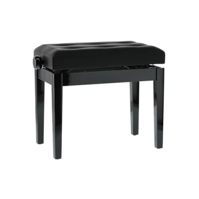 Image of Gewa Piano Bench, Faux Leather, Black high Gloss, Kunstleder