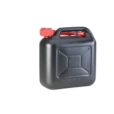 Image of Dönges 10l plastic gas can, black TÃœV/GS/UN approved