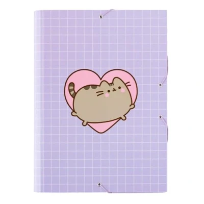 Image of Grupo Erik Pusheen A4 File Folder 13.4 x 10 inches 34 25.5 cm, 3 Flap Document Organizer, School Folder, Stationery, Gifts, Merchandise