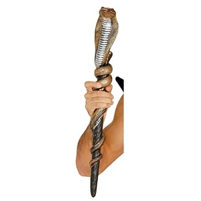 Image of Magic Box Gold Cobra Snake Wizard Staff Sceptre