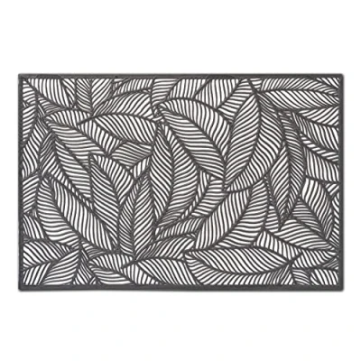 Image of Zeller 27061 Place Mat Fern Plastic 45 x 30 cm Black