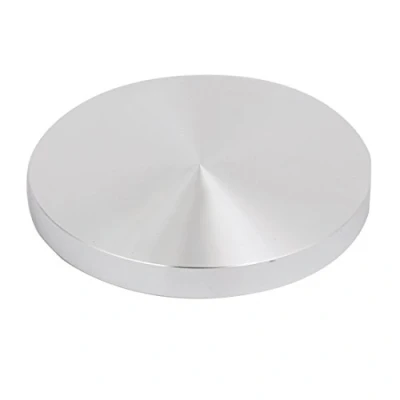 Image of sourcingmap 90mm Diameter 10mm Thickness M10 Thread Aluminum Disc Hardware for Glass Table