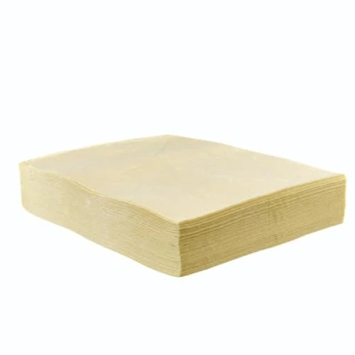 Image of Chemical Absorbent Pads Absorb Agressive Chemicals, Acids, Alkalis Spill Control Sheets 50cm x 40cm, 50 Sheets, Sonic Bonded Core with Spun Bound Top Layer, Yellow Indoor/Outdoor Use