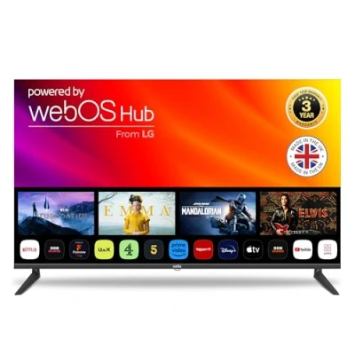 Image of Cello 55″ 4K Ultra HD Frameless Smart Ultrafast WebOS TV, 3 Years Warranty, Freeview Play &amp; FreeSat, Bluetooth, Netflix, Apple TV+, BBC iPlayer Bezel Made in the UK (2024 model)
