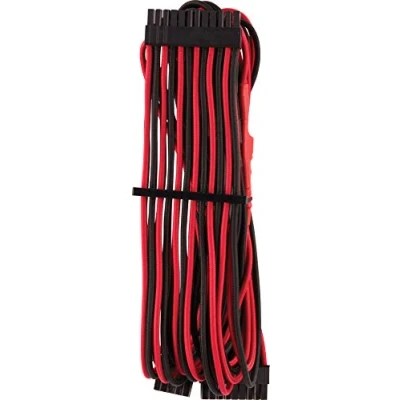 Image of Corsair Premium Individually Sleeved ATX 24 Pin Cable Type 4 Gen Red/Black