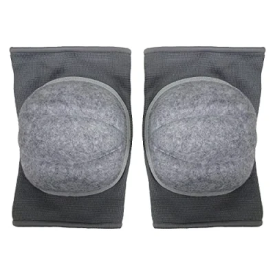 Image of Playwell Deluxe Premium Quality MMA Thick Padded Ghost Grey Knee or Elbow Pads (Large)