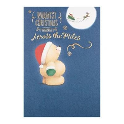 Image of Hallmark Medium Forever Friends &quot;Across The Miles&quot; Christmas Card