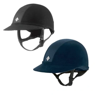Image of Charles Owen SP8 Plus Riding Hat Navy 58cm