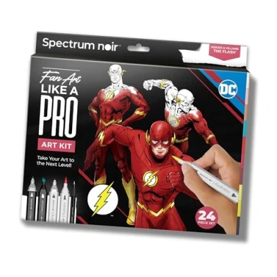 Image of Spectrum Noir Pro Fan Art Set 24 Piece The Flash