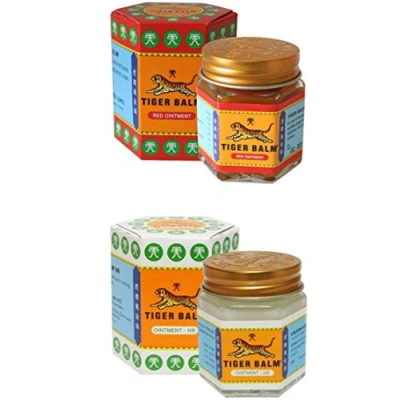 Image of Pack 4 Tiger Balm Large 2 Red Strong + White Classic 4x30g