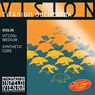 Image of Thomastik Saiten für Violine Vision Titanium Orchestra Synthetic Core Satz 4/4 Mittel mit E Stahl blank