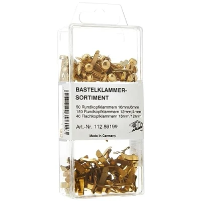 Image of Wedo 112 59199 Paper Fasteners Set Metallic
