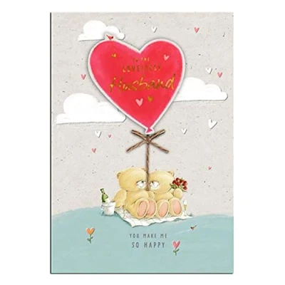Image of Hallmark Forever Friends Husband Valentine&#039;s Card to The Loveliest