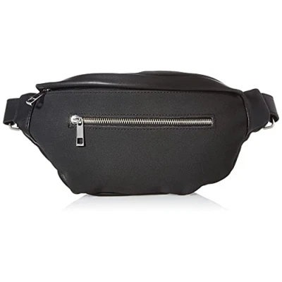 Image of PIECES Women&#039;s PCTINA BUMBAG Satchel Bag, Black, 32 x 13