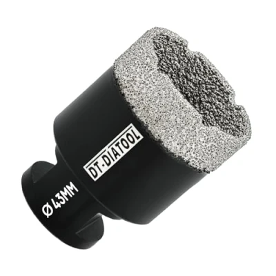 Image of DT DIATOOL Diamond Drill Bit 43mm Hole Saw for Dry Drilling Tile Porcelain Marble Ceramic Granite