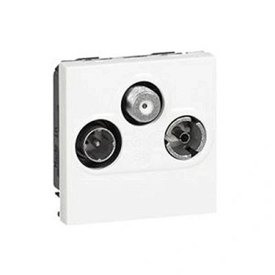 Image of Legrand 078786 MSC TV/R/SAT Socket 2M WS