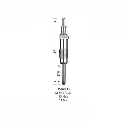 Image of NGK Glow Plug Y 929U (6003)