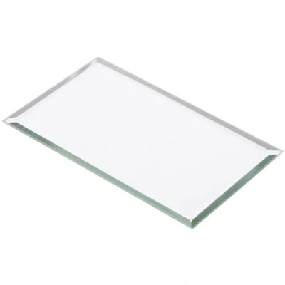 Image of Plymor Rectangle 3mm Beveled Glass Mirror, 3 inch x 5 (Pack of 2)