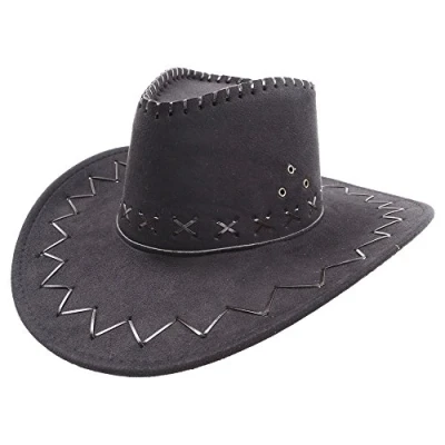 Image of Wicked Costumes Deluxe Black Suede Cowboy Hat