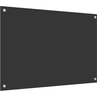 Image of vidaXL Dark Grey Kitchen Backsplash 90x60x0.6 cm Tempered Glass