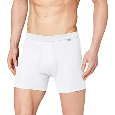 Image of HUBER Men&#039;s Comfort Pant Kurzes Bein mit Eingriff Hipsters, White (White 0500), XXXL