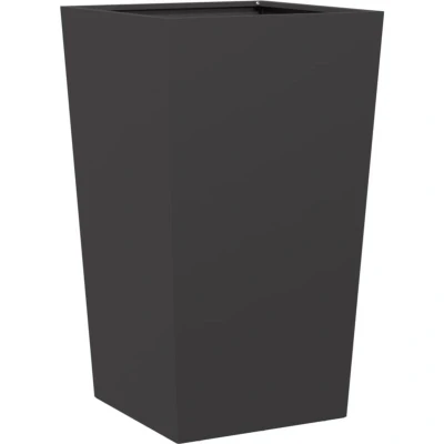 Image of vidaXL Garden Planter Black 45x45x75 cm Steel