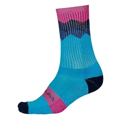 Image of Endura Men&#039;s Jagged Socks, Electric Blue, S M