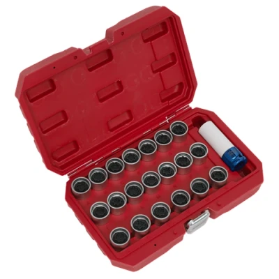 Image of Sealey Locking Wheel Nut Key Set 21pc Audi