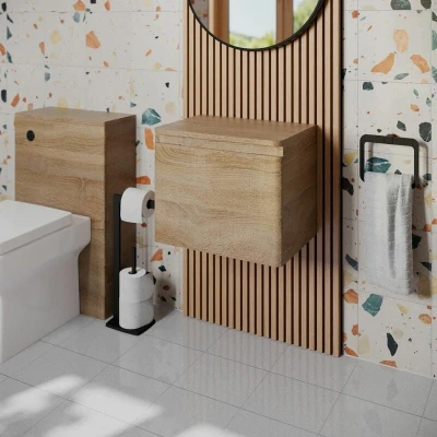 Image of Regis Forma Wood Wall Hung Countertop Vanity Unit without Basin 500mm