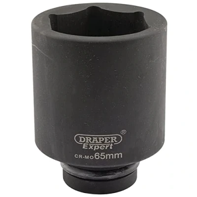 Image of Draper Expert HI TORQ� 6 Point Deep Impact Socket, 1&quot; Sq. Dr., 65mm