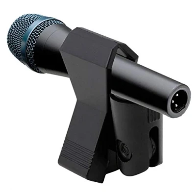 Image of ZIRAN Flexible Microphone Mic Stand Accessory Plastic Clamp Clip Holder Mount Black