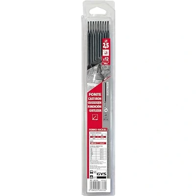 Image of GYS Welding Electrodes 083332 2.5mm Cast Iron (Blister Pack) 50 Percent Nickel 46