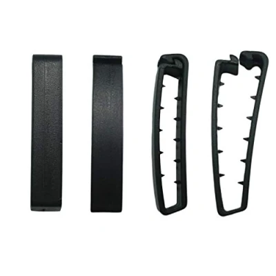 Image of MYIW Outdoor Hunting Combat Webbing Belt Clips,Canvas Fabric Belts Clamps,Black Poly Plastic Pack of 10 pcs