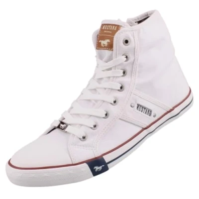 Image of MUSTANG Women&#039;s 1482 301 Sneaker, White, 4 UK