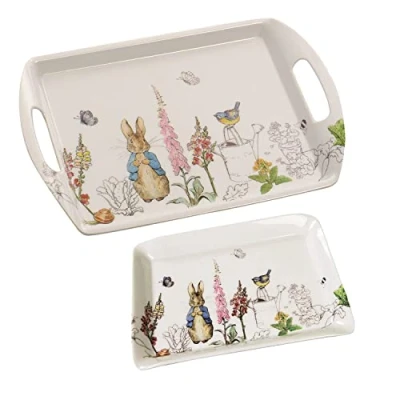 Image of Auntie Morags Eddingtons Peter Rabbit Classic Melamine Handled Tray &amp; Scatter