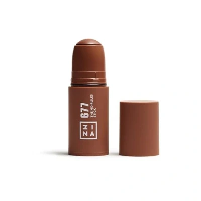 Image of 3INA MAKEUP The No Rules Stick 677 Brown Blush for Eyes Lips &amp; Cheeks w Hyaluronic Acid Cream