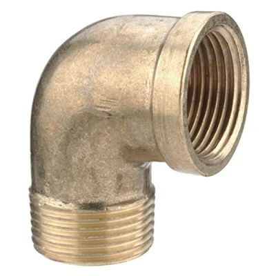 Image of 1&quot; Brass Male to Female Threaded Elbow
