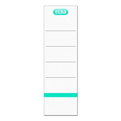 Image of Elba 400039632 Spine Labels Wide/Self Adhesive / 242 x 64 MM Pack of 10 White