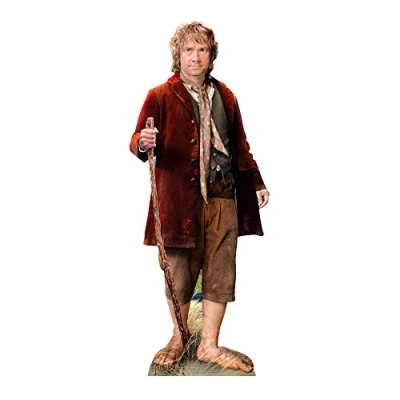 Image of STAR CUTOUTS SC666 Bilbo Baggins l Lifesize Cardboard Cutout The Lord of Rings Extended Trilogy Edition Hobbit Merchandise Gifts Figures