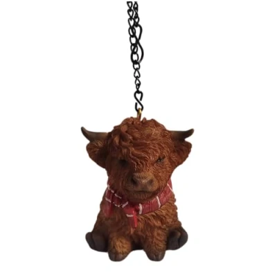 Image of Vivid Arts Highland Cow Mini Hanging Ornament